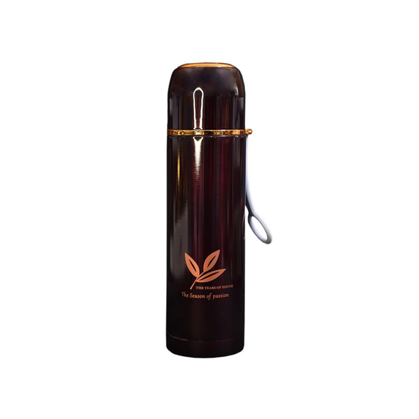 SZM Stainless Steel Leaf Design Water Bottle