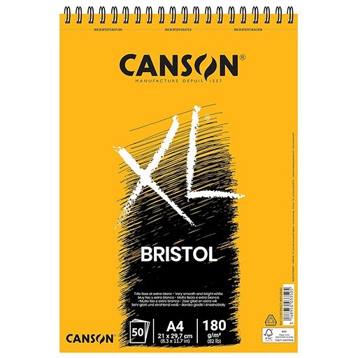 Canson Spiral XL Bristol Sketch Pad 50 Sheets