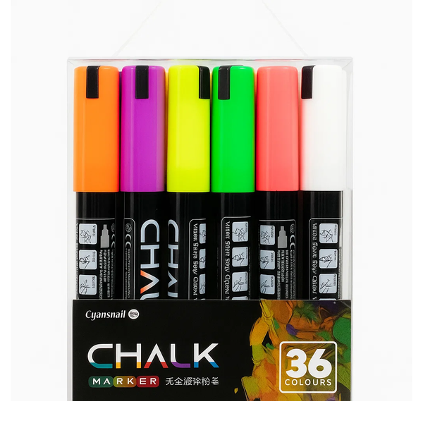 Chalk Water Based Paint - Marker Set Of 36