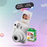 Fujifilm Instax Mini 12 Instant Camera with Fujifilm Instant Film (Clay White)