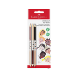 Faber Castell Bicolour Colour Pencils Set of 3