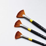 Daler Rowney System 3 Fan Brushes Long Handle