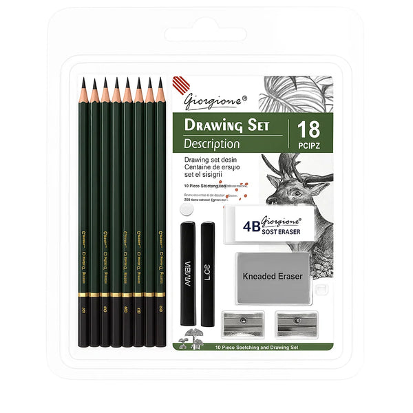 Giorgione Drawing Set of 18pcs