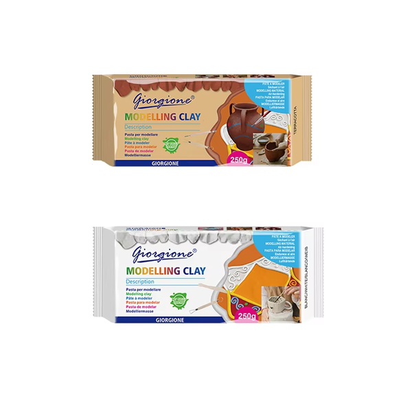 Giorgione Air Dry Clay – 250g (White & Terracotta)