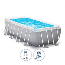 INTEX Prism Frame Pool 13.1ft x 6.5ft x 39" with Filter Pump 26790