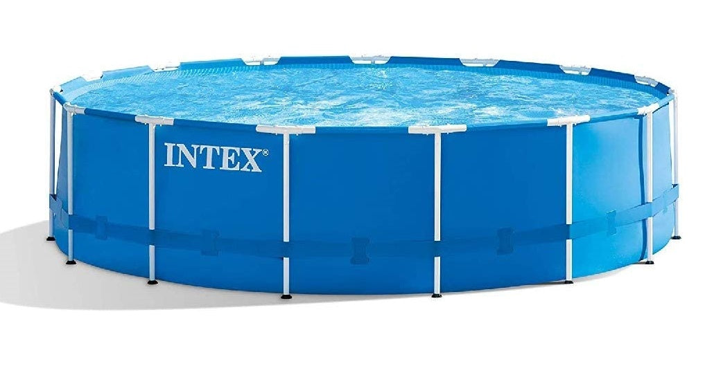 INTEX Metal Frame Pool Set Round 15 ft x 48" / 4.57m x 1.22m