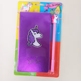 Unicorn Hard Cover Journal Notebook With Gel Pen