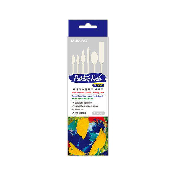 Mungyo Painting Knife - S type Set of 6