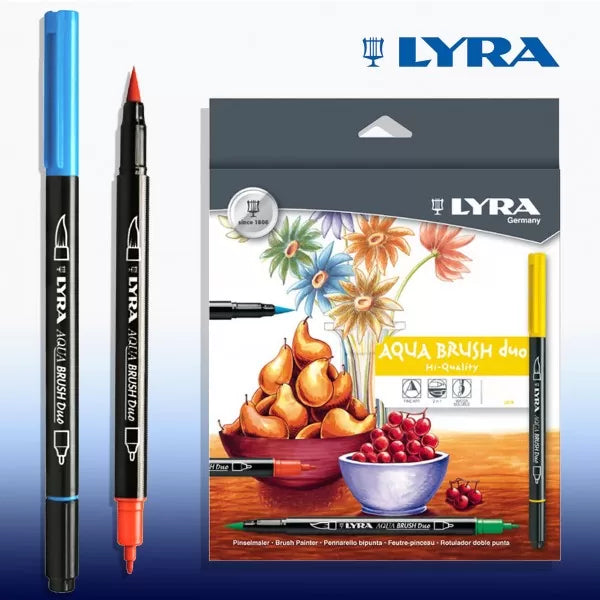 Lyra Aqua Brush Duo Brush Markers - Set of 12  