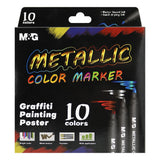 M&G Metallic Color Marker Pack of 10