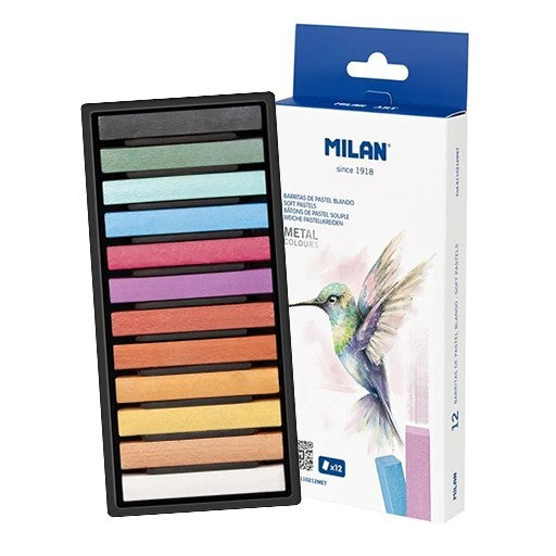 Milan Soft Pastels Metallic Set of 12