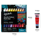 Mont Marte Acrylic Colour Paint Signature Set 36ml Pack of 36