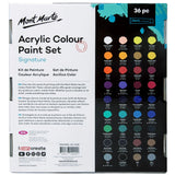 Mont Marte Acrylic Colour Paint Signature Set 36ml Pack of 36