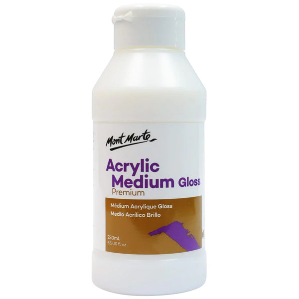 Mont Marte Premium Acrylic Medium Gloss 250ml