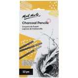 Mont Marte Charcoal Pencils Signature Pack of 12