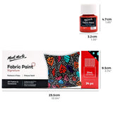 Mont Marte Fabric Paint Set Signature 24pc x 20ml