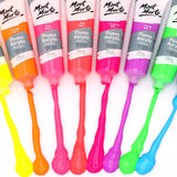 Mont Marte Fluoro Acrylic Paint Premium 36 ml Tubes Set Of 8
