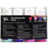 Mont Marte Premium Pouring Acrylic Paint 60ml Set Of 4 Aurora
