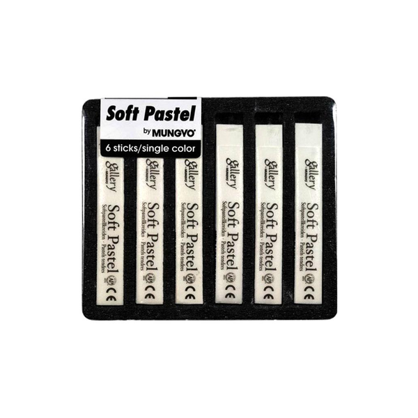 Mungyo Soft Pastel Box of 6 White