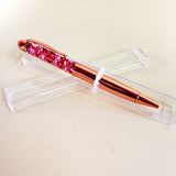 Copper Metal Ball Pen in Transparent Case