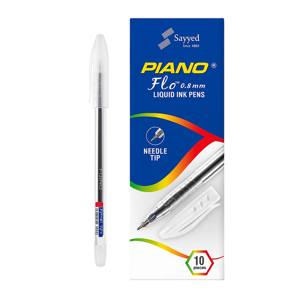 Piano Flo 0.8 Ink Pen Pack of 10