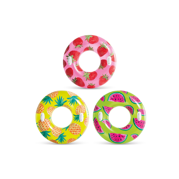 INTEX Tropical Fruit Inflatable Swim Tubes  42 inch 56261