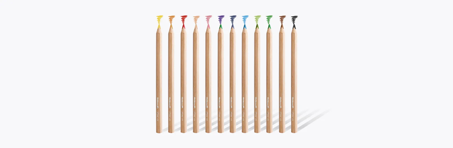 Pelikan Natural Wood Jumbo Color Pencils P-12