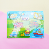 Vehicles Puzzle Wooden Learning Toys