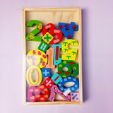 3D Wooden Numbers Learning Board