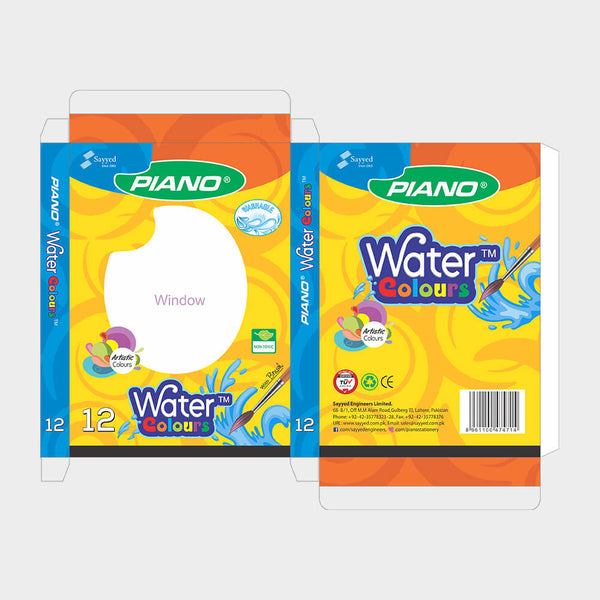 Piano Water Color Set Pack of 12