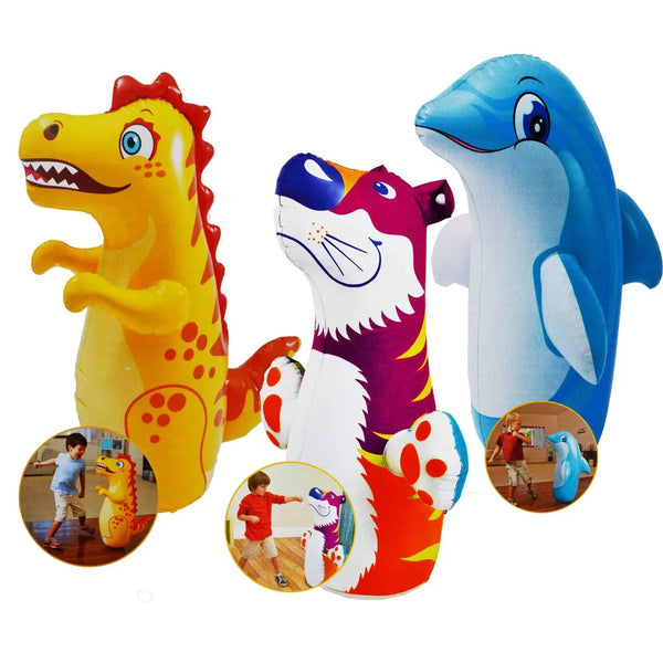 INTEX 3-D Bop Bag Single Piece (Sand Filled Base)