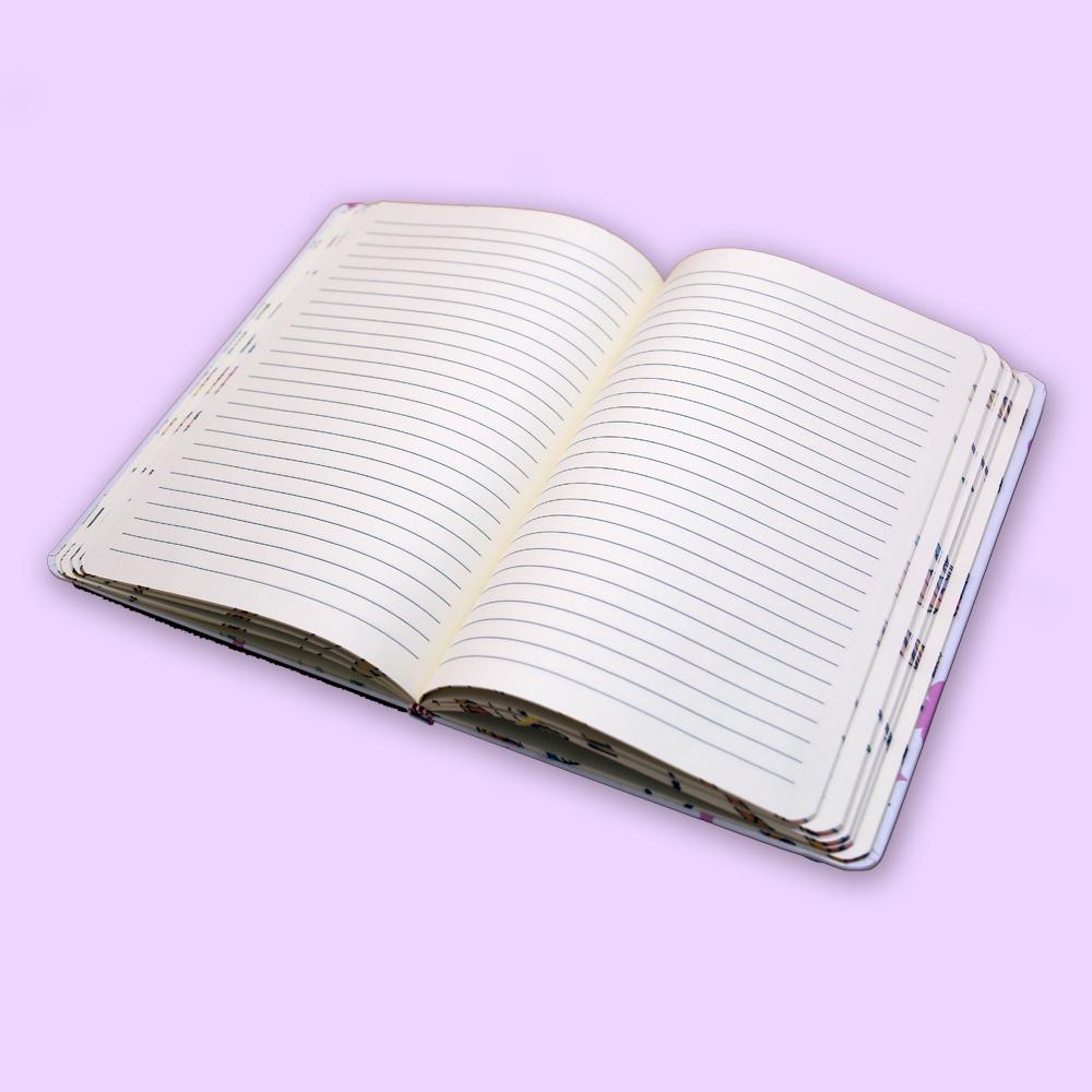 Unicorn Theme White Base Journal Notebook - thestationerycompany.pk