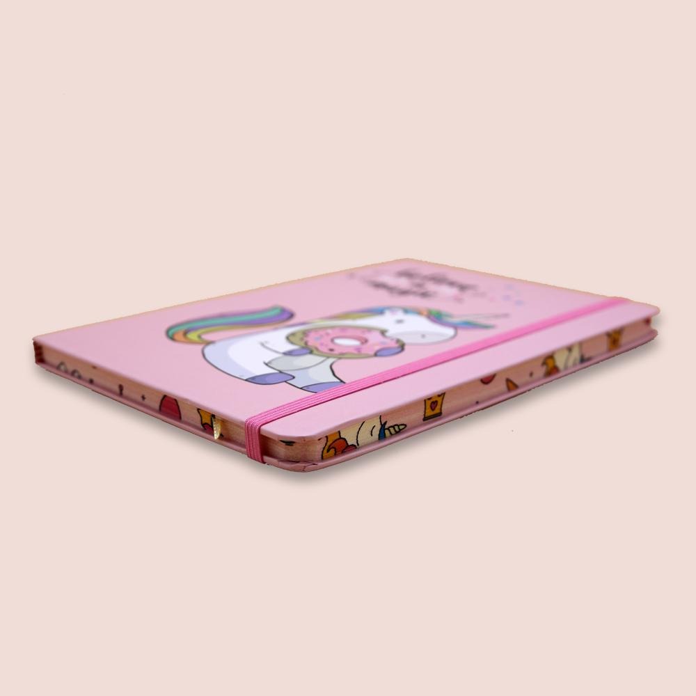 Unicorn Theme Journal Notebook Believe in Magic Pink Base - thestationerycompany.pk