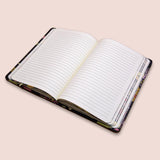 Floral Doodles Journal Notebook Foil Base Grey - thestationerycompany.pk