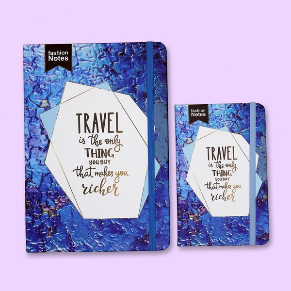 Travel Is The Only Thing You Buy That Makes You Richer Journal Notebook - thestationerycompany.pk