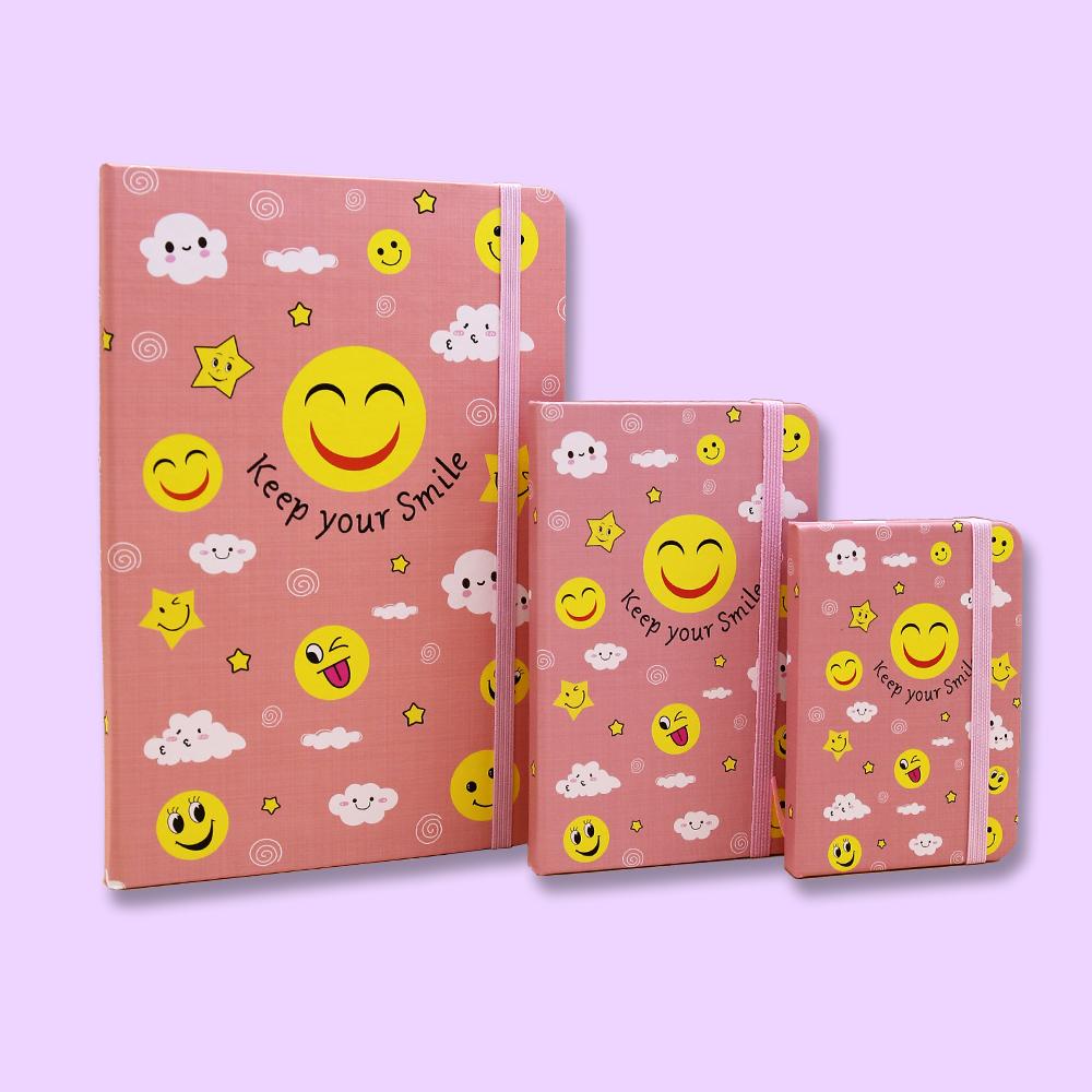 Keep your Smile Journal Notebook Pink - thestationerycompany.pk
