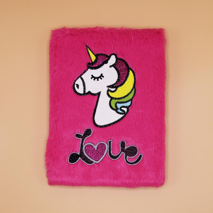 Unicorn Love Fur Journals Notebook - thestationerycompany.pk