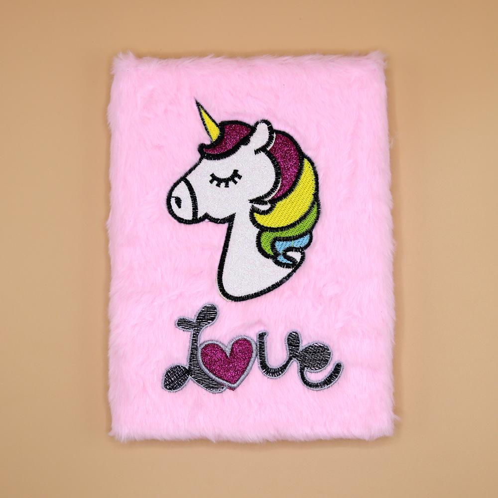 Unicorn Love Fur Journals Notebook - thestationerycompany.pk