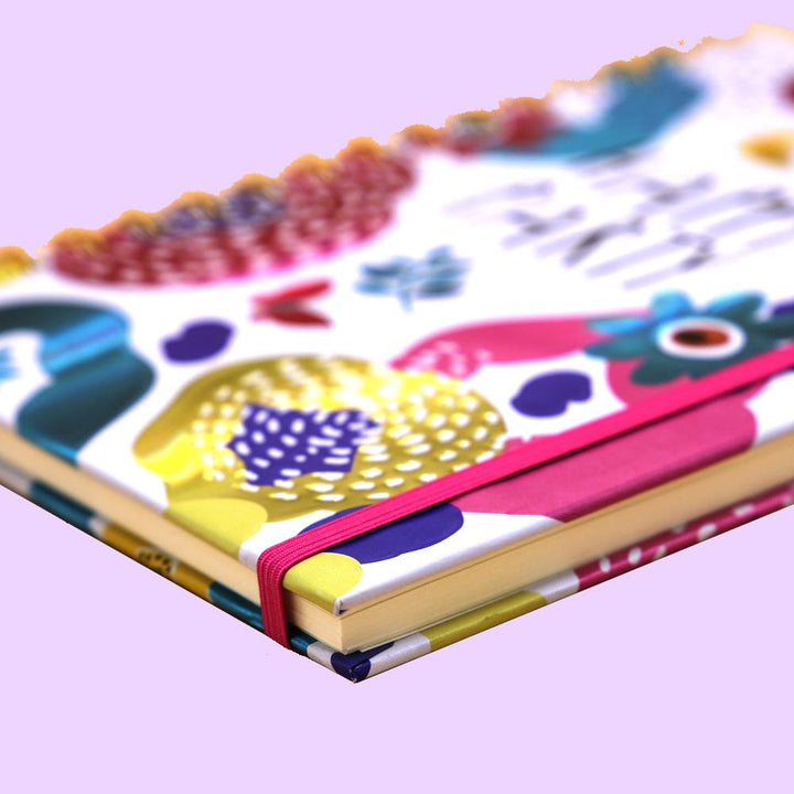 Happy Party Spiral Journal Notebook - thestationerycompany.pk