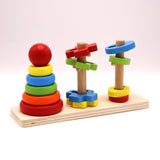 Rainbow Three Column Tower Shape Educational Toys - thestationerycompany.pk