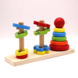 Rainbow Three Column Tower Shape Educational Toys - thestationerycompany.pk