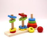 Rainbow Three Column Tower Shape Educational Toys - thestationerycompany.pk