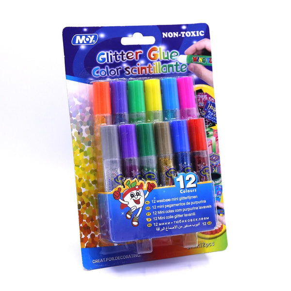 Moy Glitter Glue Set Of 12 Piece - thestationerycompany.pk