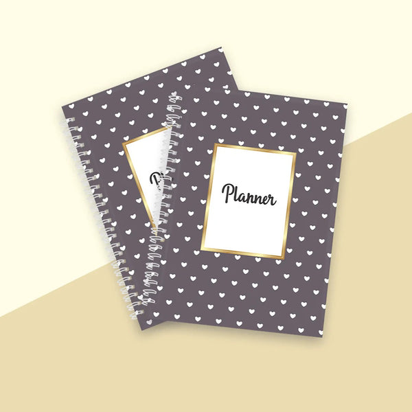 Heart Planner Spiral Notebook