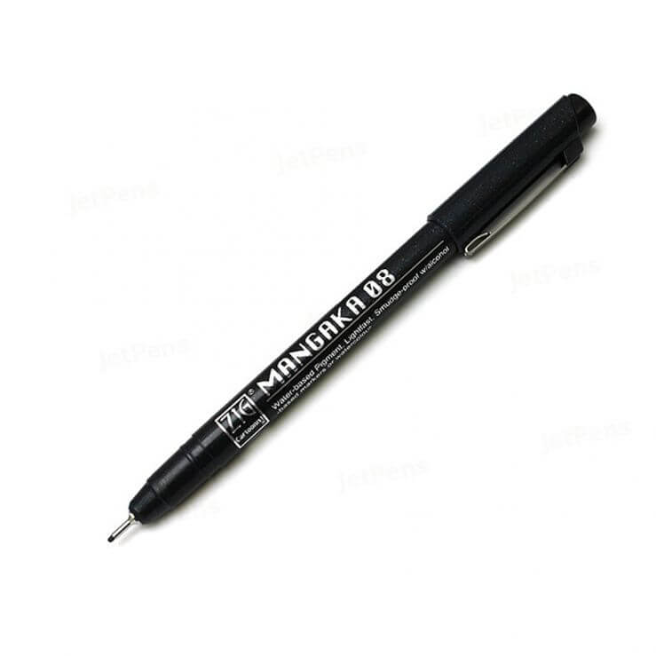 Zig Mangaka Drawing Pen Black