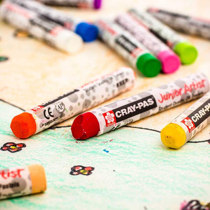 Sakura Oil Pastels Crayon Drawing For Kids Students - thestationerycompany.pk