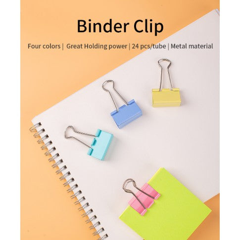 Deli Colorful Binder Clip 8553A 32mm