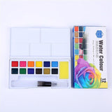 Keep Smiling Aquarelle Watercolor with Palette 12-18-24 - thestationerycompany.pk