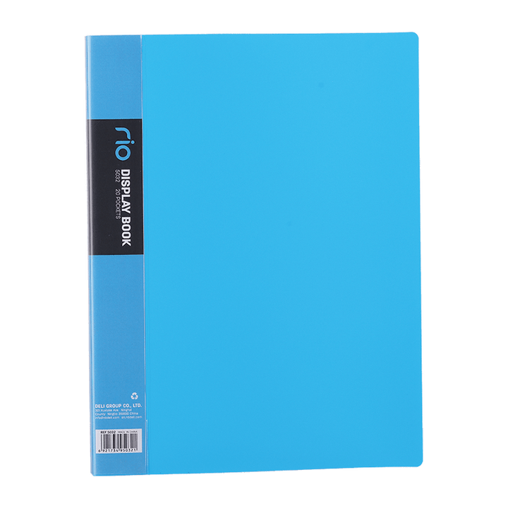 Deli Display Book A4 20 Pockets E5032 - thestationerycompany.pk