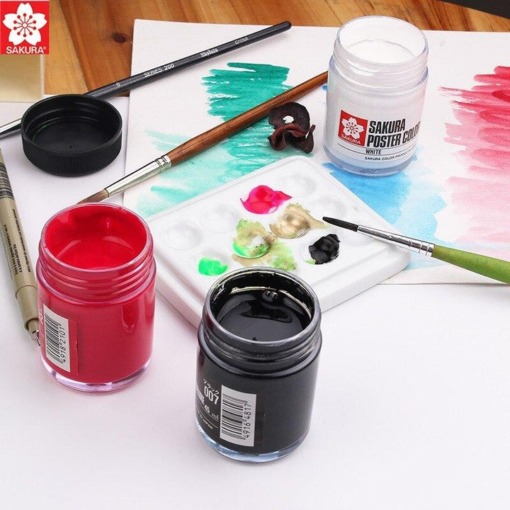 Sakura Poster Colour 30 ml Assorted Colours - thestationerycompany.pk